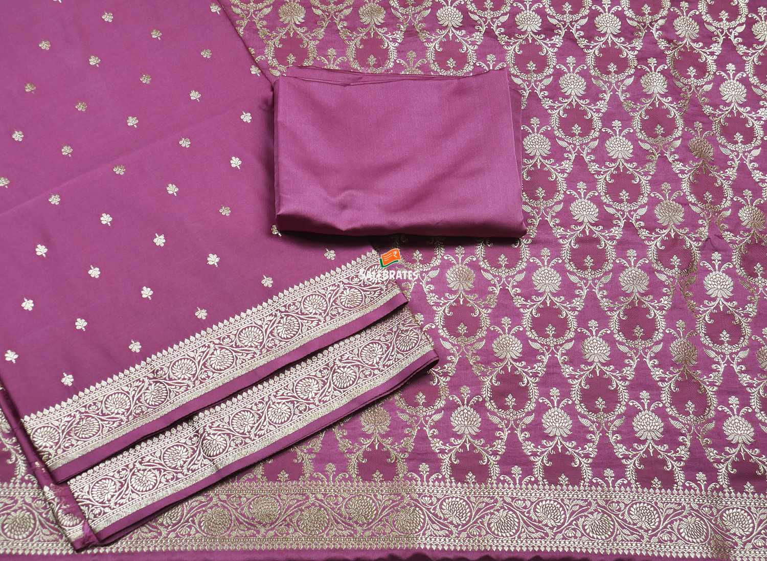 KATAN MASHRU SILK BANARASI HEAVY DESIGNER SUIT WITH DUPATTA